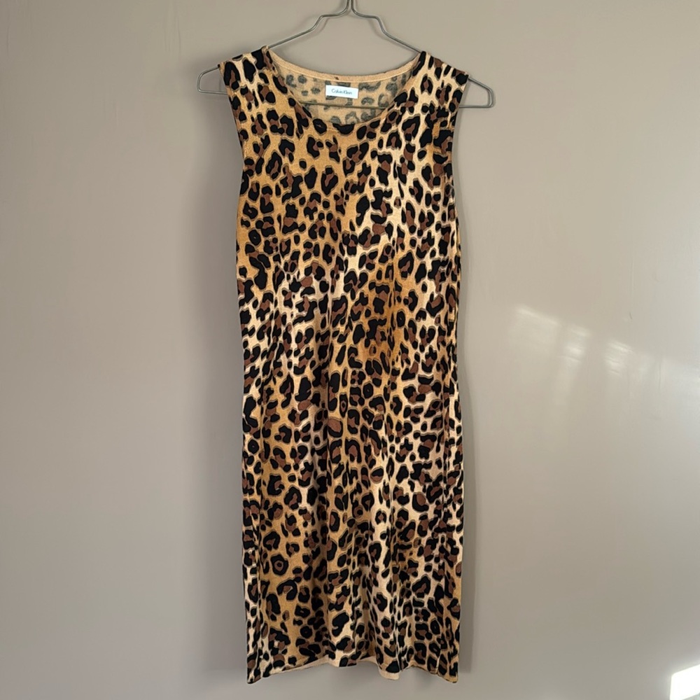Leopard Print Calvin Klein Dress